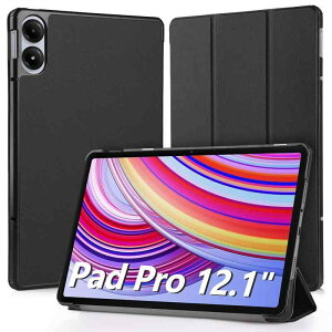 Xiaomi Redmi Pad Pro �Ή� �P�[�X 12.1�C���` �^�u���b�g�P�[�X Xiaomi POCO Pad �Ή� �J�o�[ �X�^���h�@�\�t�� �I�[�g�X���[�v�@�\ �S�ʕی�P�[�X �ϏՌ� �C�菝�h�~