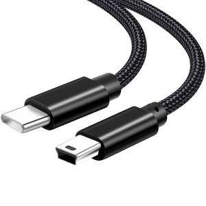 USB C~jUSBP[u Type C to Mini USBP[u USB2.0P[u 1.5m [dƃf[^] ubN ݊fW^J hCuR[_[ MP3/MP4 GPSȂ