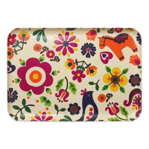 タツクラフト SR ランチョン トレー Web モデル ポルカ 食洗機対応 電子レンジ対応 トレイ お盆 おしゃれ 北欧 プラスチック 四角 長方形 洋風 インテリア 白 ランチョンマット 子