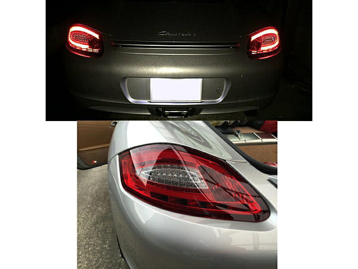 楽天市場】ポルシェ用 987 ボクスターケイマン 2005-2008用 LED レッド 