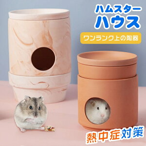 ハムスター クーラー冷却ハウス 陶器 ハムスター クーラー ハムスター 小屋 夏 暑さ対策 ひんやりハウス ひんやりプレート 冷却 涼感 保冷 天然素材 クーラー 隠れ家 冷え冷え 小動物夏用品