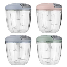 【スーパーSALE半額アイテム】キッチンぶんぶんチョッパー手動 500ml 900ml みじん切り器 スライサー みじん切り フードプロセッサー フードチョッパー プロセッサー 離乳食 玉ねぎみじん切り 電源不要 ハンドミキサー 下ごしらえ