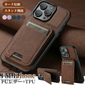 iPhone 16 Pro Max �P�[�X �蒠�^ �w�ʃP�[�X �A�C�t�H�� 16�v�� �X�}�z�P�[�X iPhone16 �J�o�[ PU���U�[ �J�[�h����| IC�J�[�h���[ ��