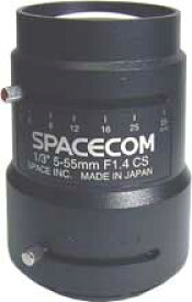 CCTVレンズ SPACECOM(スペース) TV555MIR 焦点距離5-55mm 1/3"型対応 CSマウント