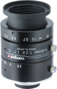 CCTV�����Y CBC(computar) V3528-MPY 1.1�^�p���𑜓x�����Y �œ_���� 35mm 12���K C-mount