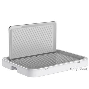 犬用トイレ 犬 オス犬用 壁付タイプ L字型のトイレ 小型犬 中型犬 メッシュ付き フチ漏れしにくい フラットタイプ トイレトレーニング M/L