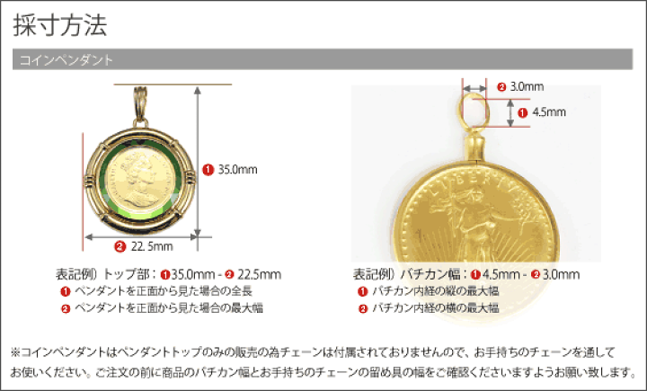 楽天市場】【送料無料】【中古】K18枠 コインペンダント