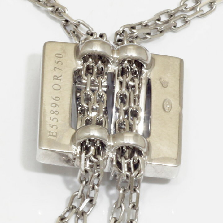【送料無料】【中古】 Boucheron ブシュロン K18WG ネックレス ダイヤモンド ブシュロン デシュネ 18金 K18ホワイトゴールド レディース メンズ おしゃれ かわいい ギフト プレゼント【SH】【BJ】 R&K リサイクルキング ブシュロン Boucheron ネックレス K18WG デシュネ sss