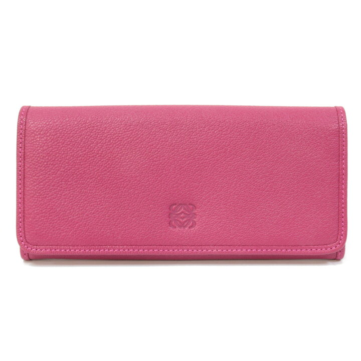 楽天市場】【送料無料】【中古】 LOEWE ロエベ 長財布 ピンク パープル 