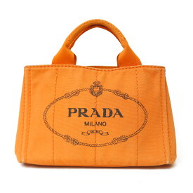 【限界値下げ祭7-OF】 プラダ PRADA カナパトート ハンドバッグ オレンジ レディース 中古