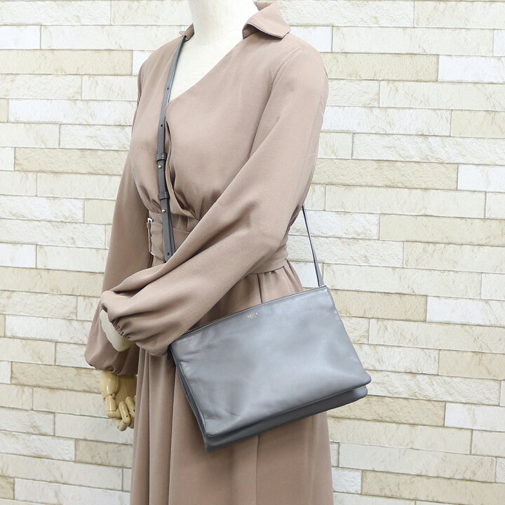 楽天市場】【限界値下げ祭】 セリーヌ CELINE ショルダーバッグ グレー  