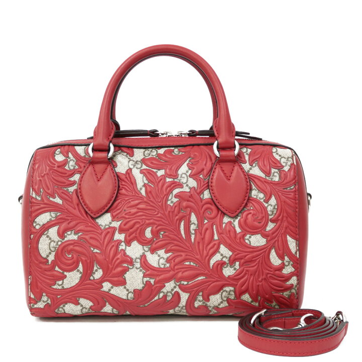 楽天市場】グッチ GUCCI アラベスク ミニボストン GG スプリーム 