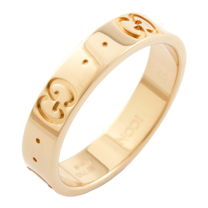 楽天市場】【送料無料】【中古】 GUCCI グッチ K18PG リング 指輪  