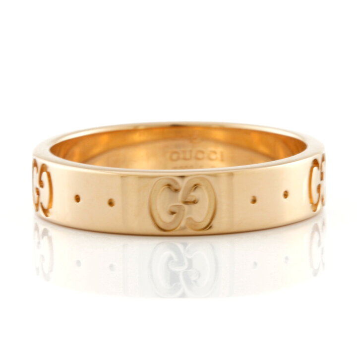 楽天市場】【送料無料】【中古】 GUCCI グッチ K18PG リング 指輪  