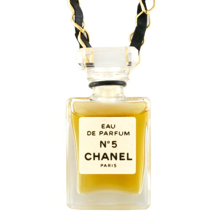 楽天市場 送料無料 中古 Chanel シャネル ネックレス 香水 フレグランス ミニボトル ロング パフューム ナンバー5 No 5 ゴールド ブラック レディース おしゃれ かわいい おすすめ ギフト プレゼント メタル レザー Bj ｒ ｋ リサイクルキング