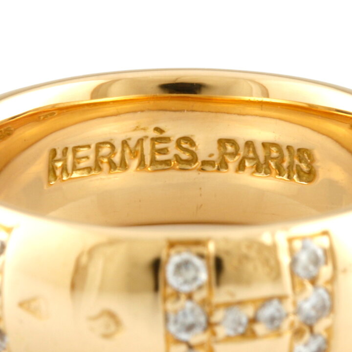 楽天市場】エルメス HERMES リング・指輪 8号 18金 ダイヤモンド：40石  