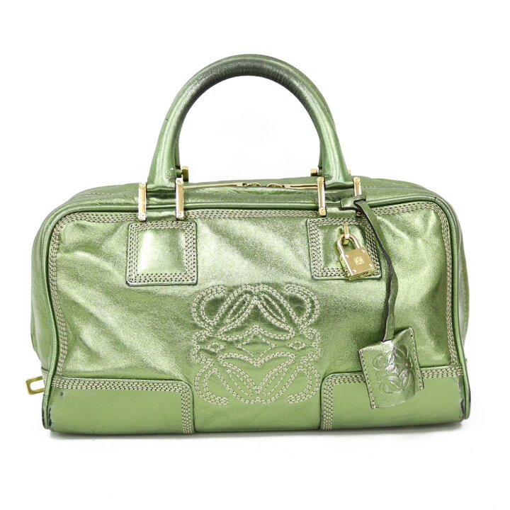 楽天市場】ロエベ LOEWE アマソナ28 ハンドバッグ グリーン レディース 