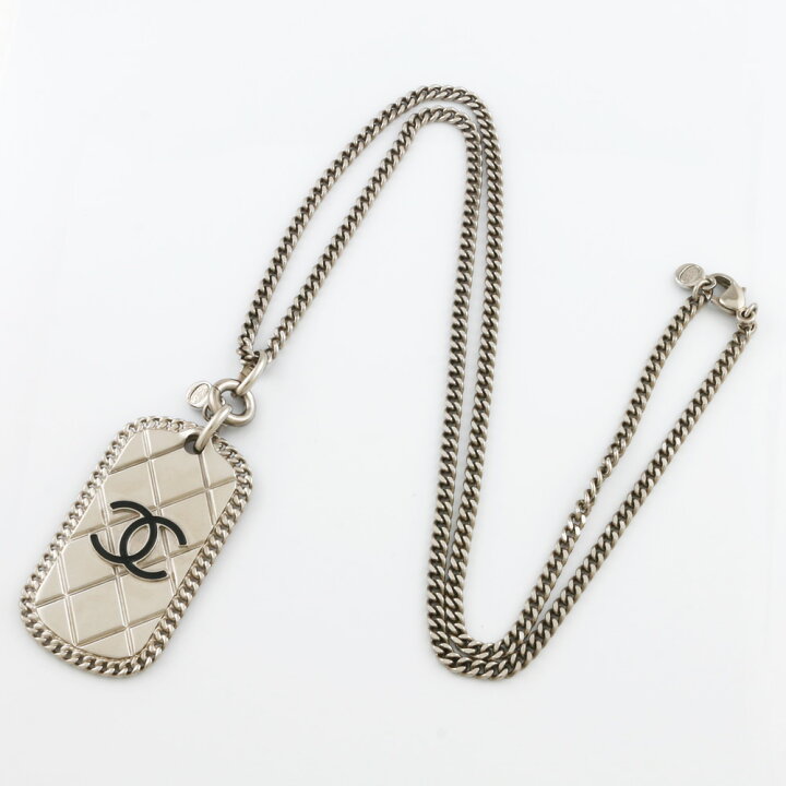 楽天市場】【送料無料】【中古】 CHANEL シャネル ネックレス プレート 