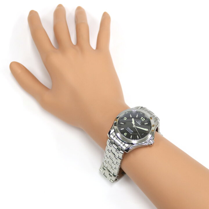楽天市場 送料無料 中古 Omega オメガ Ss 腕時計 シーマシター シルバー ブラック メンズ おしゃれ かっこいい おすすめ ギフト プレゼント ステンレススチール ｒ ｋ リサイクルキング