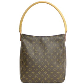 【限界値下げ祭】 ルイヴィトン LOUIS VUITTON ルーピングGM モノグラム ショルダーバッグ ブラウン ユニセックス 中古