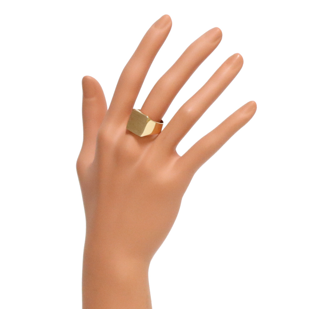 【送料無料】【中古】 K18 リング 指輪 印台 ゴールド メンズ おしゃれ かっこいい おすすめ ギフト プレゼント 18金 K18ゴールド【SH】  | Ｒ＆Ｋ　リサイクルキング