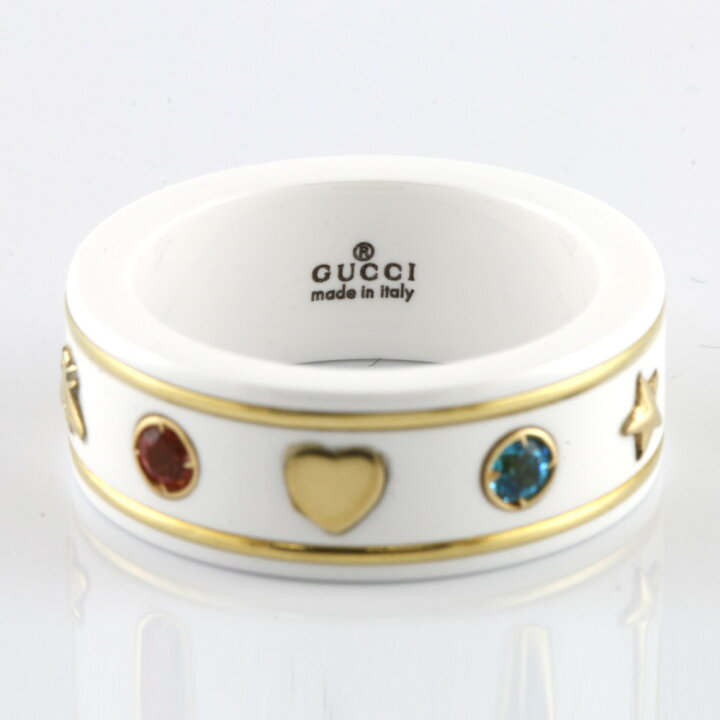 楽天市場】【送料無料】【中古】 GUCCI グッチ K18 リング 指輪 