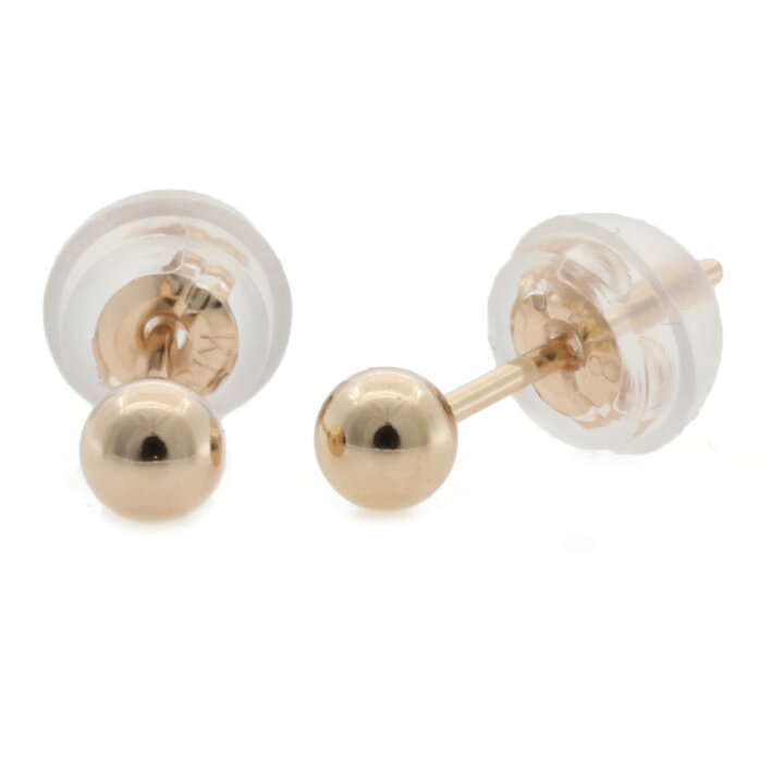 楽天市場】新品 K18PG ピアス 丸玉 3mm ボール ピンクゴールド 