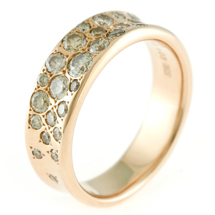 Kashikey カシケイ ダイヤモンド ちまい リング 指輪 ブラウン  