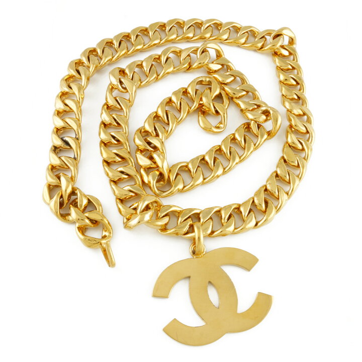 楽天市場】【送料無料】【中古】 CHANEL シャネル ベルト チェーン 