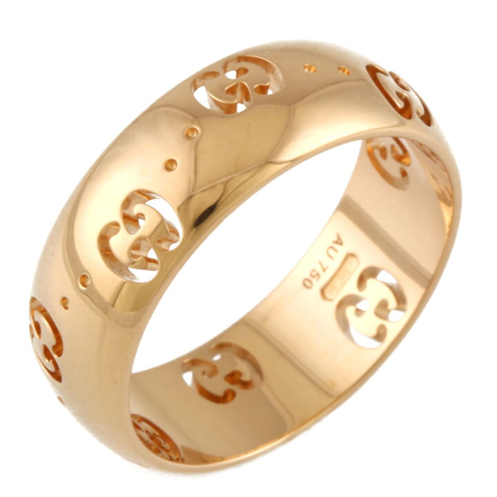 楽天市場】【送料無料】【中古】 GUCCI グッチ K18 リング 指輪  