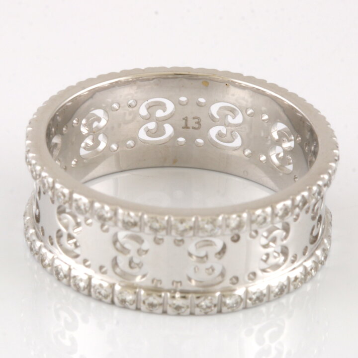 楽天市場】【送料無料】【中古】 GUCCI グッチ K18WG リング 指輪  