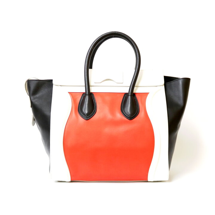 楽天市場】セリーヌ CELINE ミニ ラゲージ ハンドバッグ 白 レディース 