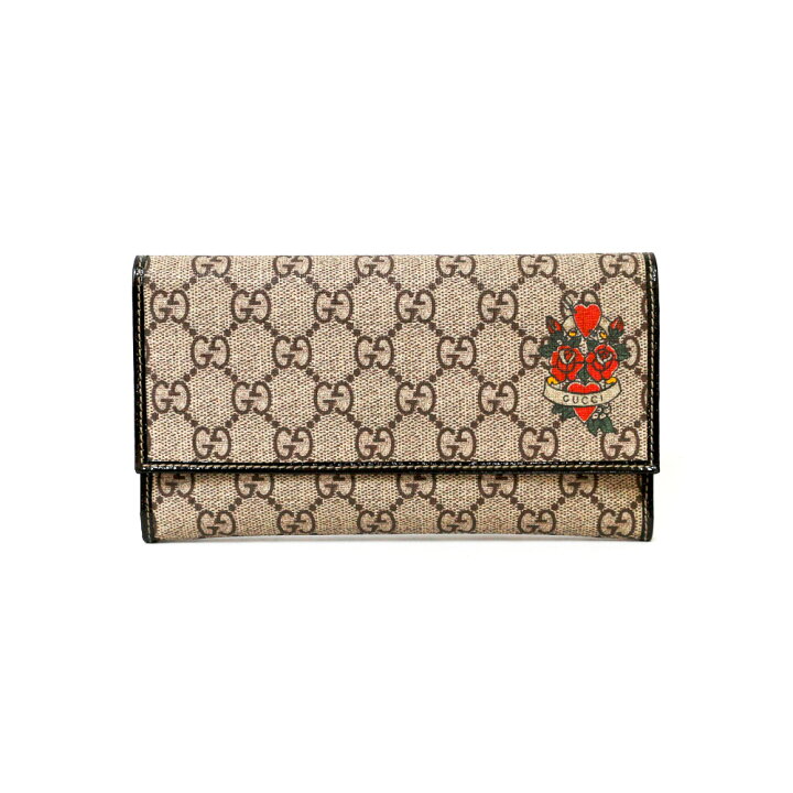 楽天市場】【送料無料】【中古】 GUCCI グッチ 長財布 GGスプリーム GG  