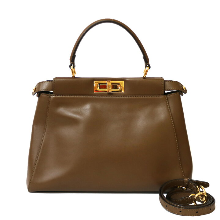 楽天市場】フェンディ FENDI ピーカブー ショルダーバッグ ブラウン  
