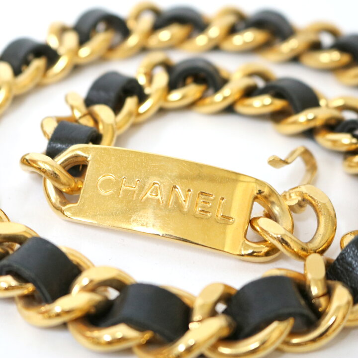 楽天市場】【送料無料】【中古】 CHANEL シャネル ベルト チェーン 