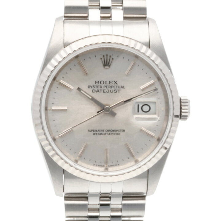 ロレックス デイトジャスト オイスターパーペチュアル 腕時計 ステンレススチール 16234 自動巻き メンズ 1年保証 ROLEX 【中古】 R&K リサイクルキング ROLEX ロレックス オイスターパーペチュアル デイトジャスト