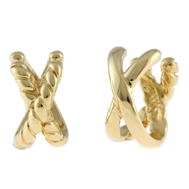 楽天市場】【送料無料】【中古】 ete エテ K18 イヤリング クロス 2way  