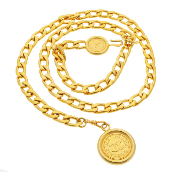 楽天市場】【送料無料】【中古】 CHANEL シャネル ベルト チェーン  