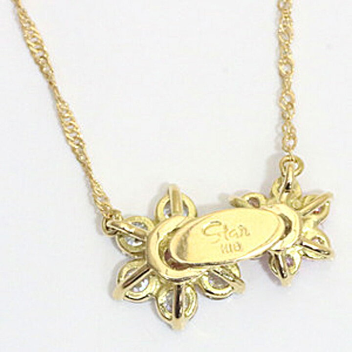 楽天市場】スタージュエリー STAR JEWELRY フラワー ネックレス 18金 