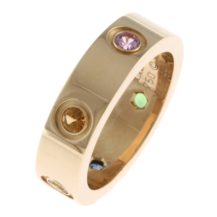 楽天市場】カルティエ CARTIER ラブリング マルチストーン #52 リング 