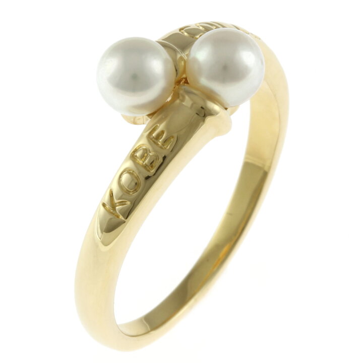 楽天市場】ミキモト MIKIMOTO リング 指輪 13号 18金 パール 2珠  