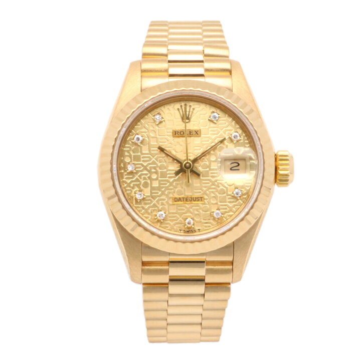 楽天市場】ロレックス ROLEX デイトジャスト 腕時計 18金 K18イエロー 