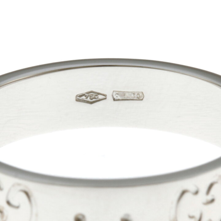 楽天市場】グッチ GUCCI アイコン リング 指輪 9.5号 18金 K18ホワイト  