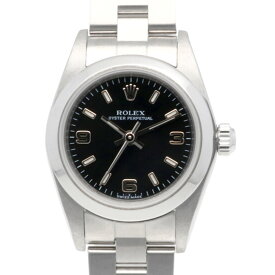 ロレックス ROLEX オイスターパーペチュアル 腕時計 時計 ステンレススチール 76080 レディース 中古