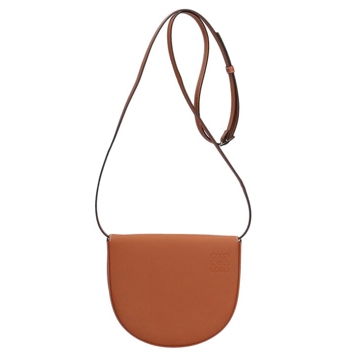 楽天市場】ロエベ LOEWE HEEL POUCH ショルダーバッグ レザー タン  