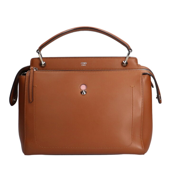 楽天市場】フェンディ FENDI ドットコム ハンドバッグ レザー ブラウン  