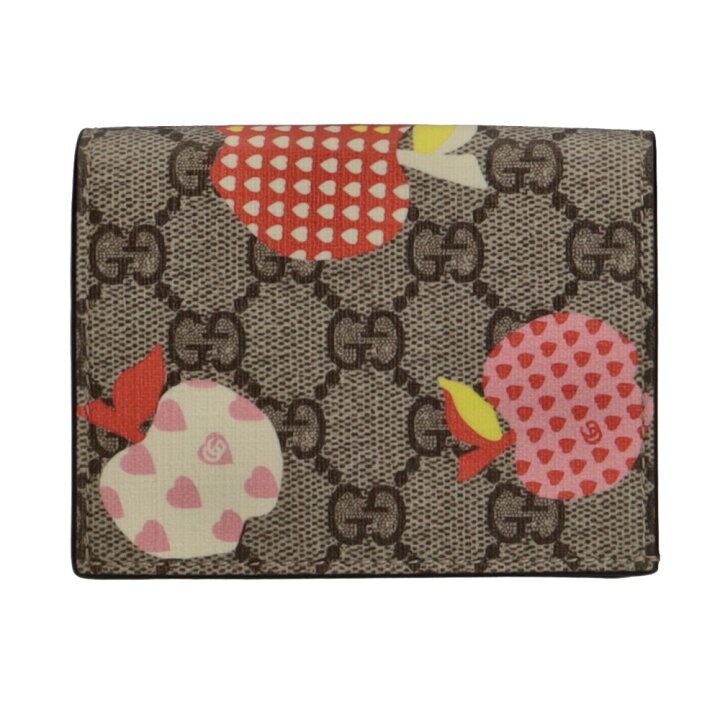 楽天市場】グッチ GUCCI レ ポム GGスプリーム 二つ折り財布 レザー 