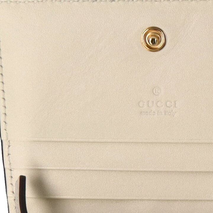 楽天市場】グッチ GUCCI レ ポム GGスプリーム 二つ折り財布 レザー  