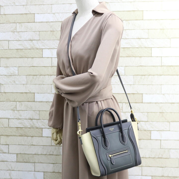 楽天市場】セリーヌ CELINE ラゲージ ナノ ショルダーバッグ レザー  