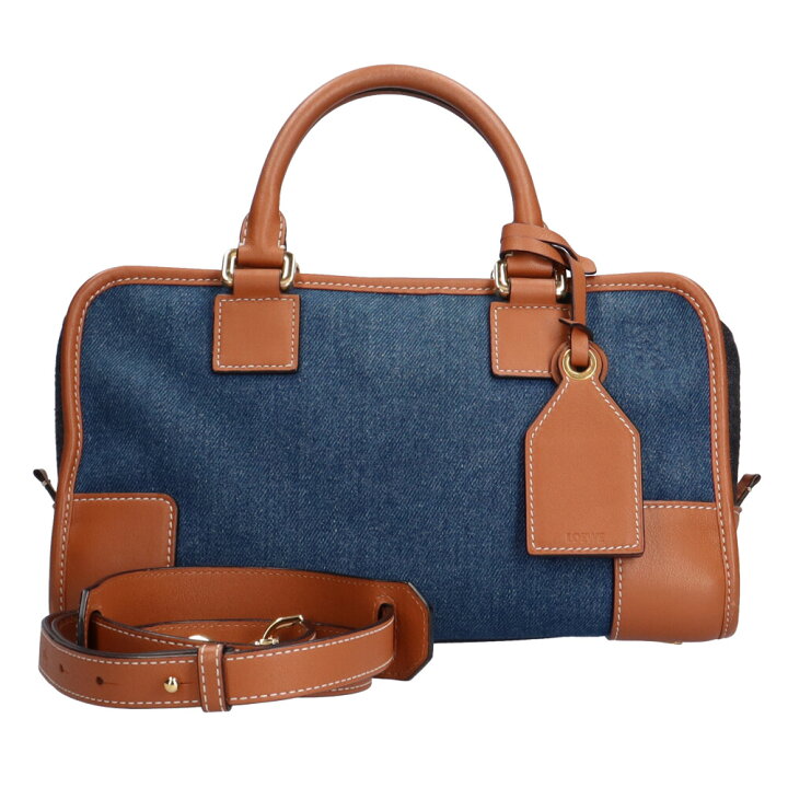 楽天市場】ロエベ LOEWE アマソナ28 ショルダーバッグ デニム ブルー  